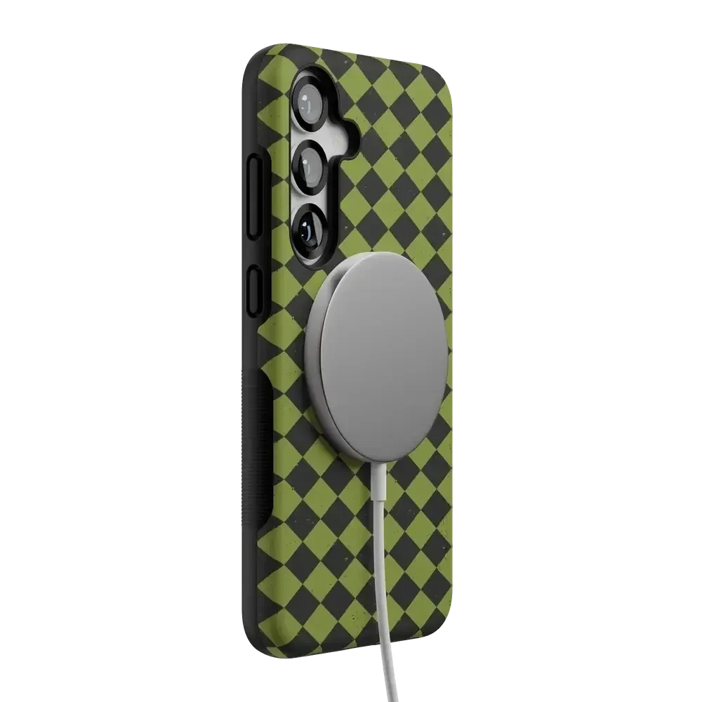 Wicked Hex | Green Checkered Case Phone Case get.casely