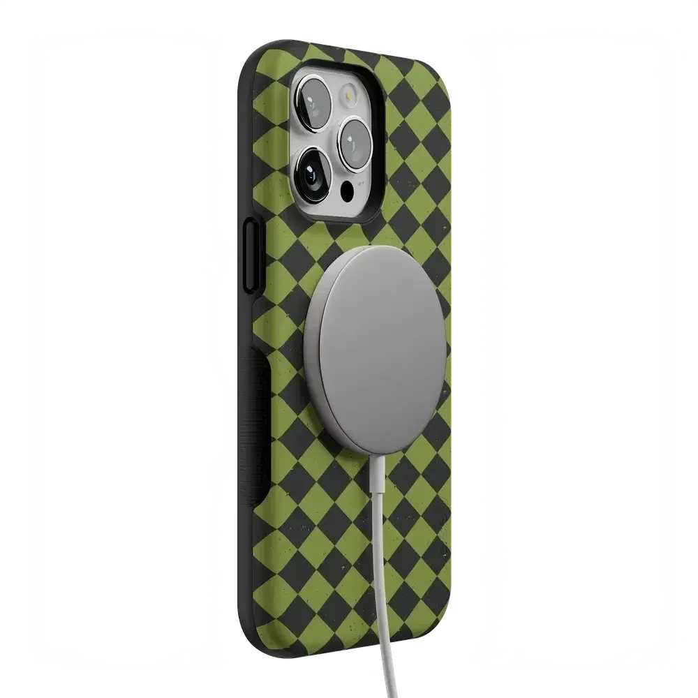 Wicked Hex | Green Checkered Case Phone Case get.casely