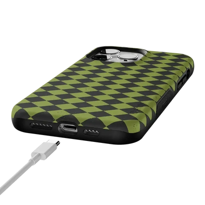 Wicked Hex | Green Checkered Case Phone Case get.casely