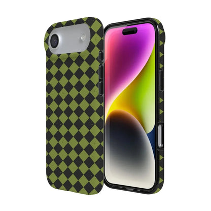 Wicked Hex | Green Checkered Case Phone Case get.casely