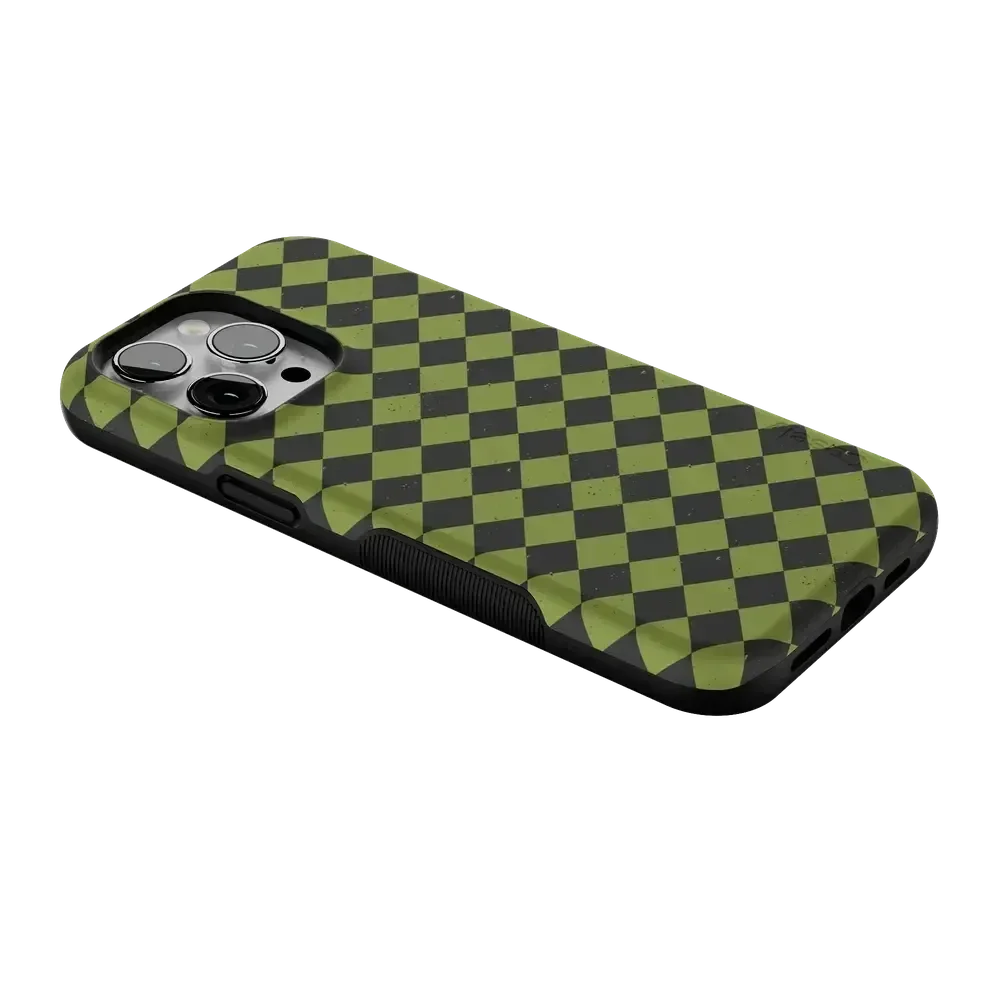 Wicked Hex | Green Checkered Case Phone Case get.casely
