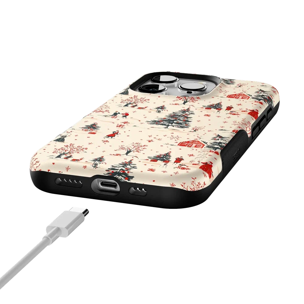 Winter Nostalgia | Vintage Holiday Case Phone Case Casetry