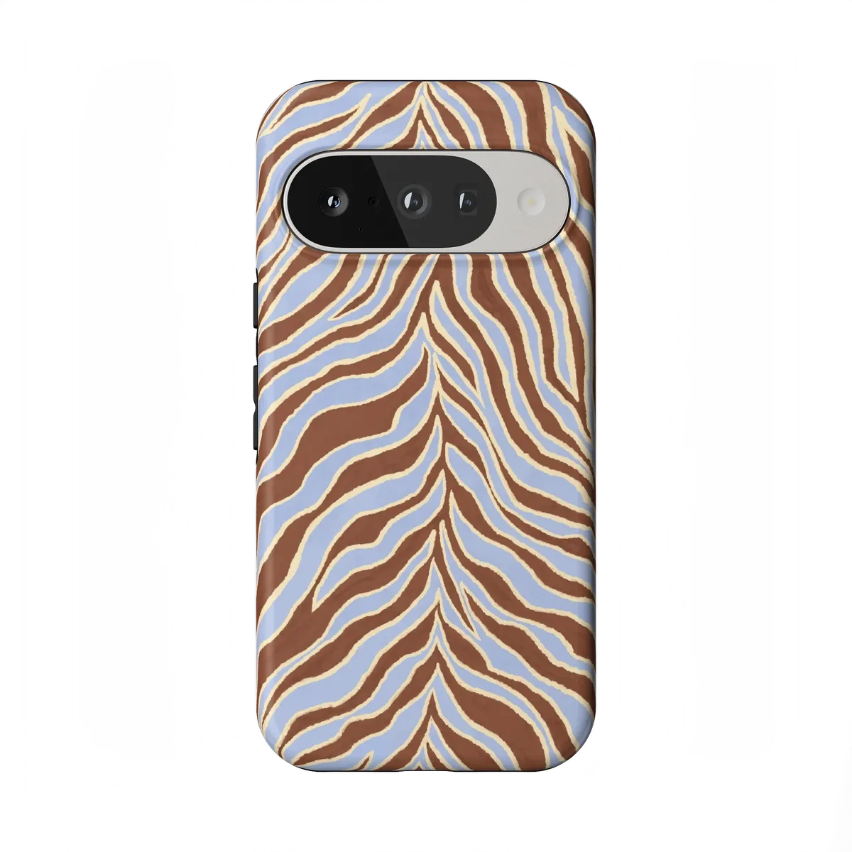 Untamed | Brown & Blue Zebra Case - Google Pixel 10