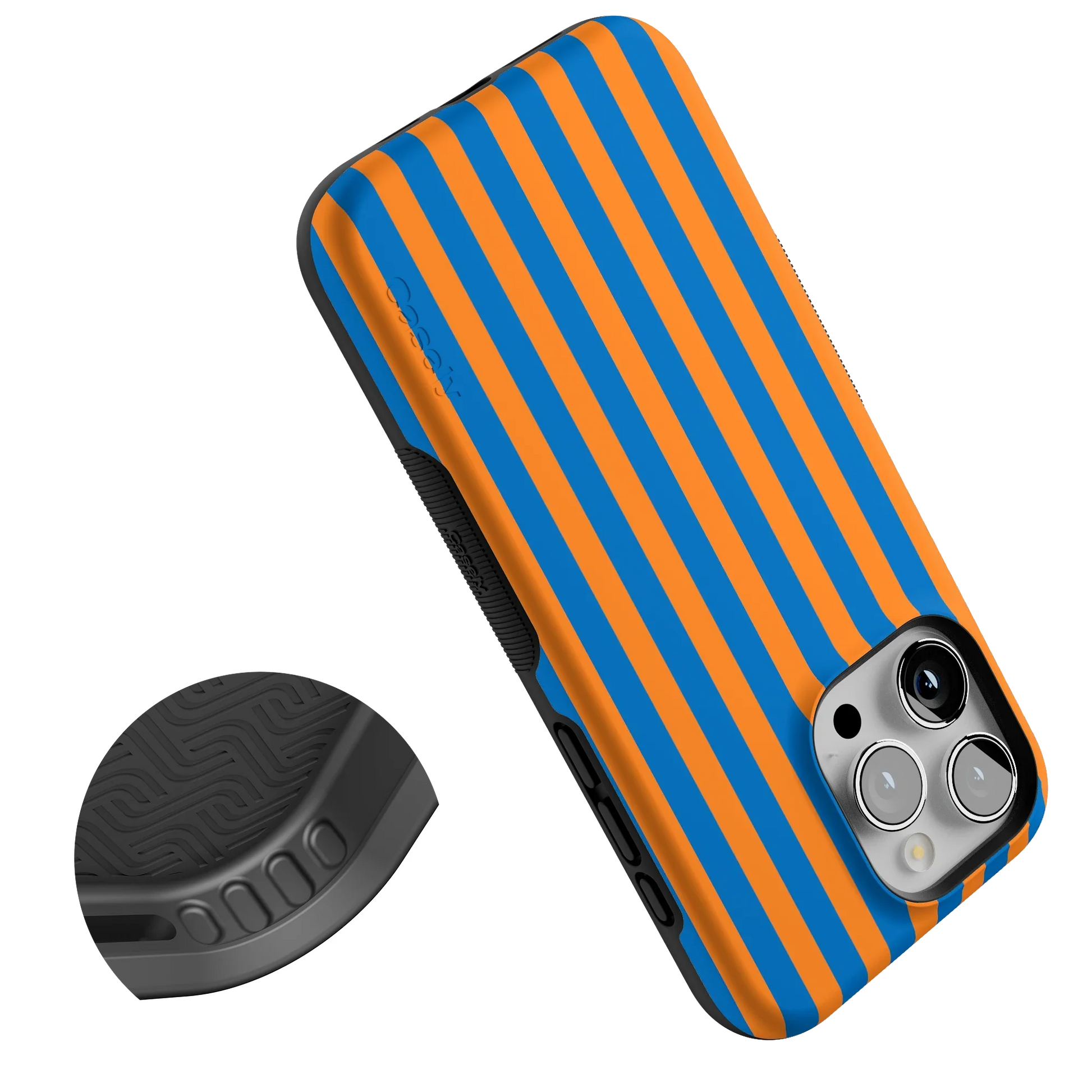 Go New York | Blue & Orange Stripes Case