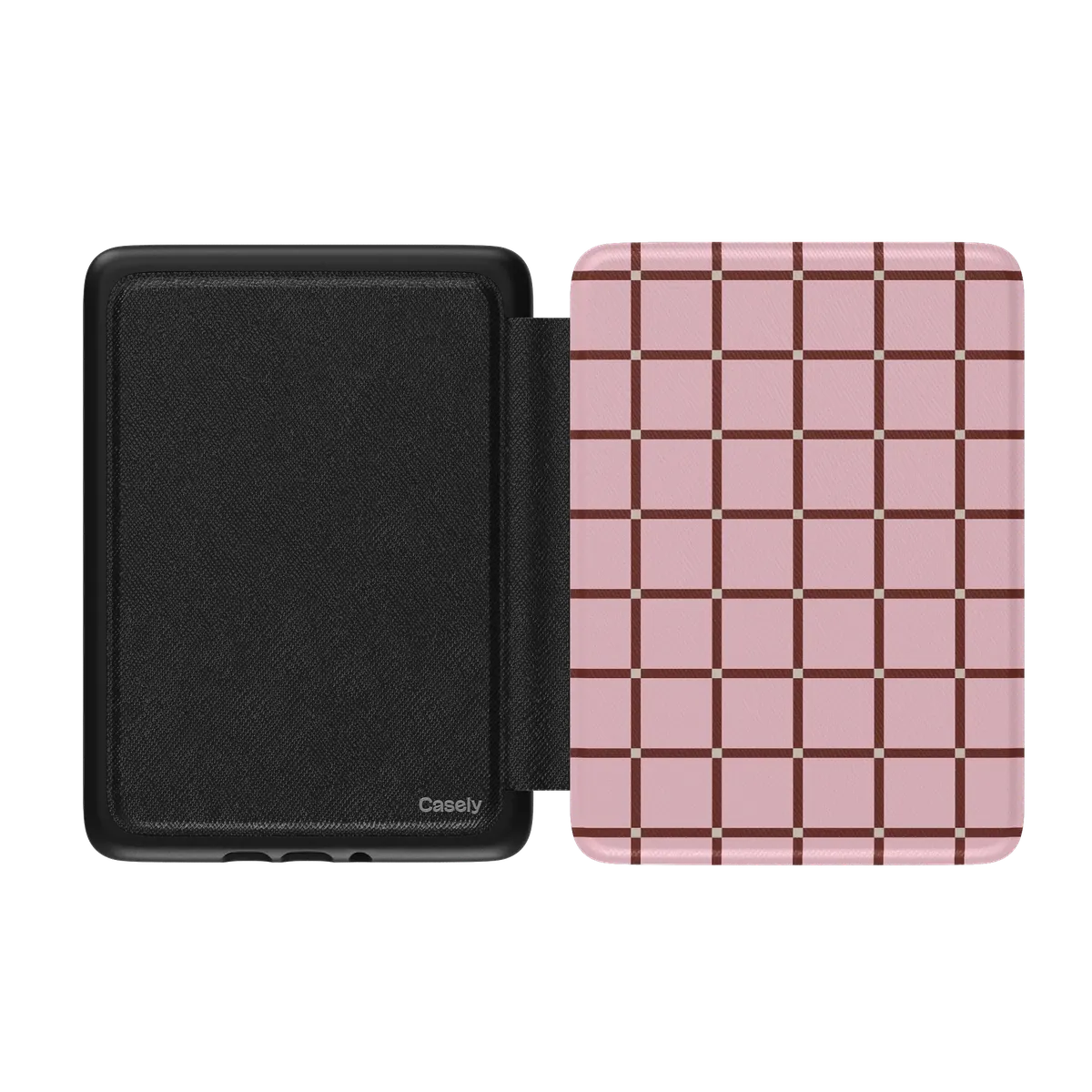 Uptown Gridlock | Pink Checkerboard Kindle Case