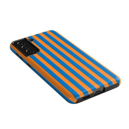 Go New York | Blue & Orange Stripes Case