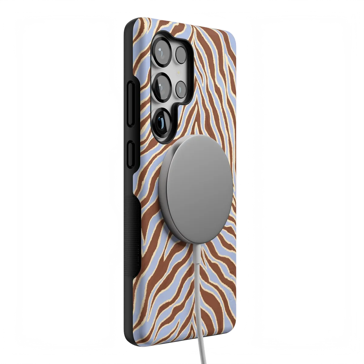 Untamed | Brown & Blue Zebra Case