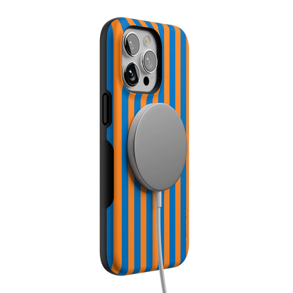 Go New York | Blue & Orange Stripes Case