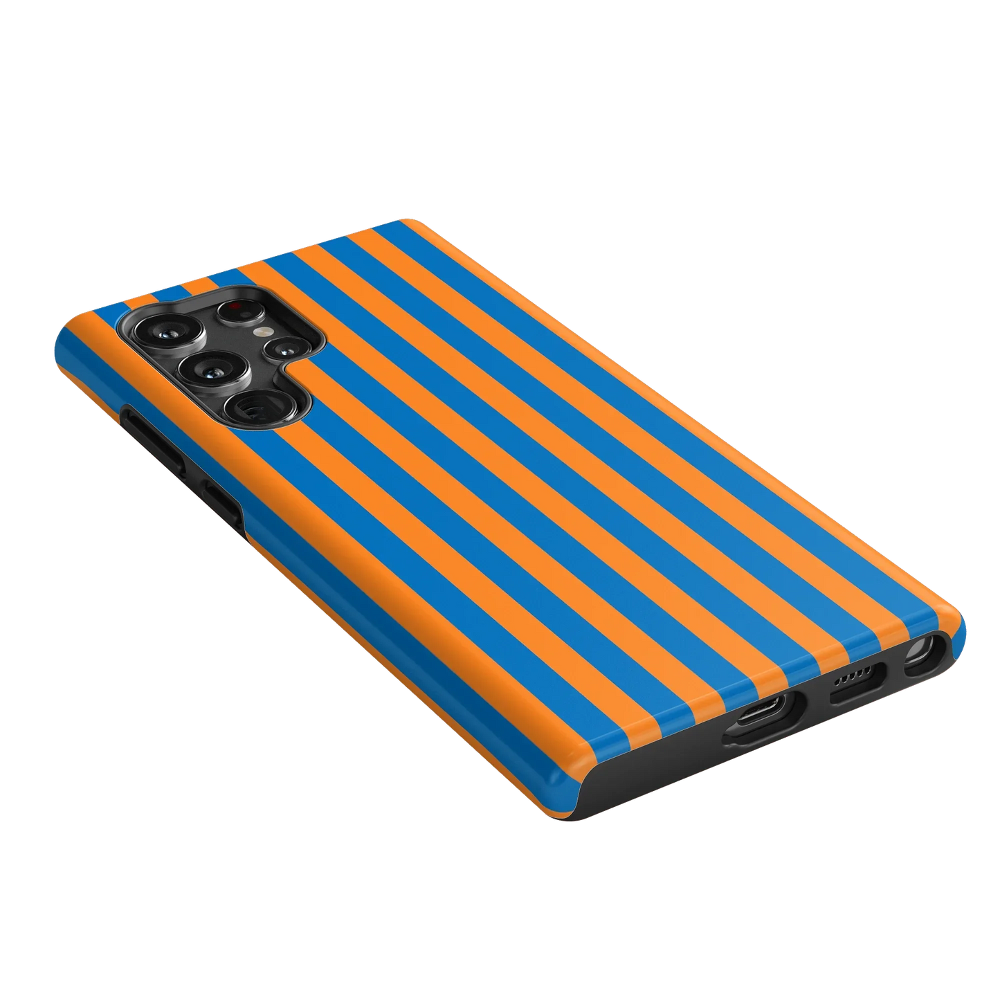 Go New York | Blue & Orange Stripes Case
