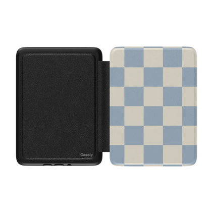 Fit Check | Light Blue Checkerboard Kindle Case