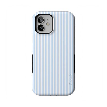 Stripes and the City | Light Blue Pinstripe Case - iPhone 12