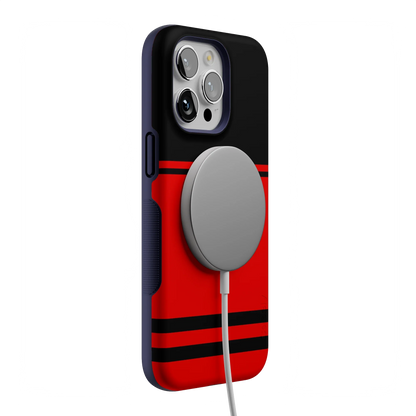 Storm Warning | Black & Red Stripes Case