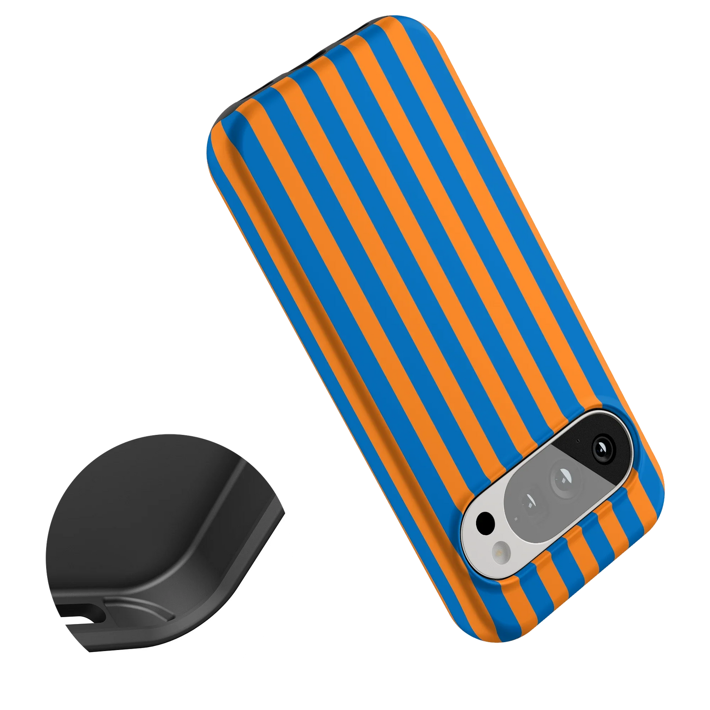 Go New York | Blue & Orange Stripes Case