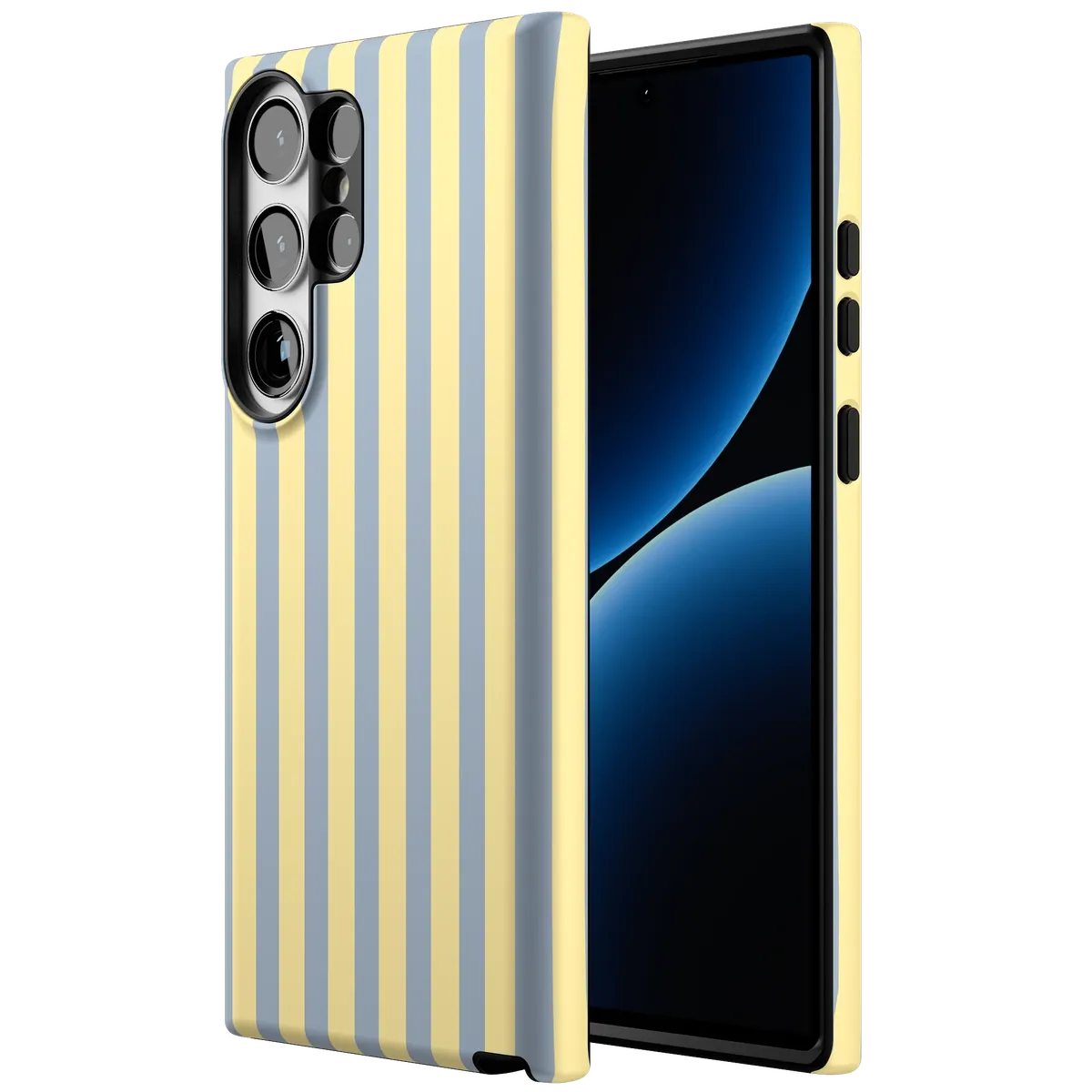 Coastline Stripes | Blue & Yellow Case