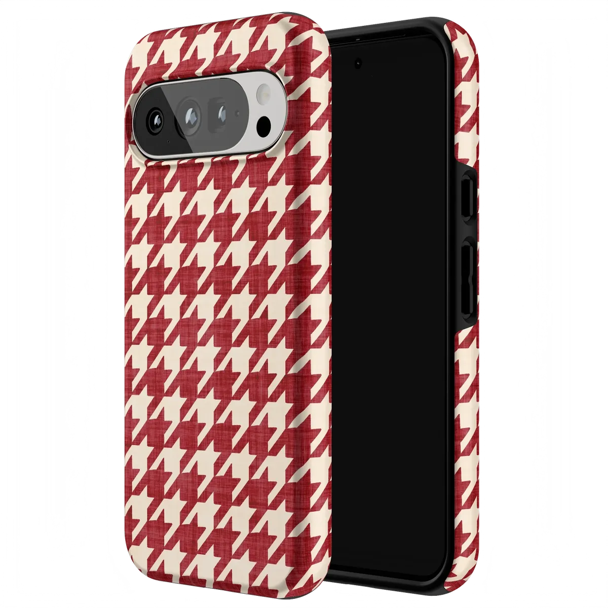 Scarlet Stitch | Red Houndstooth Case