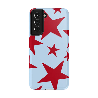 Stars Align | Blue & Red Stars Case - Galaxy S21