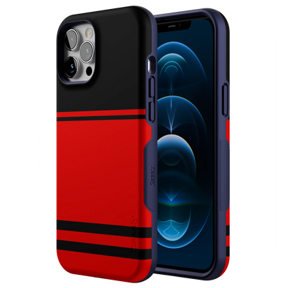 Storm Warning | Black & Red Stripes Case