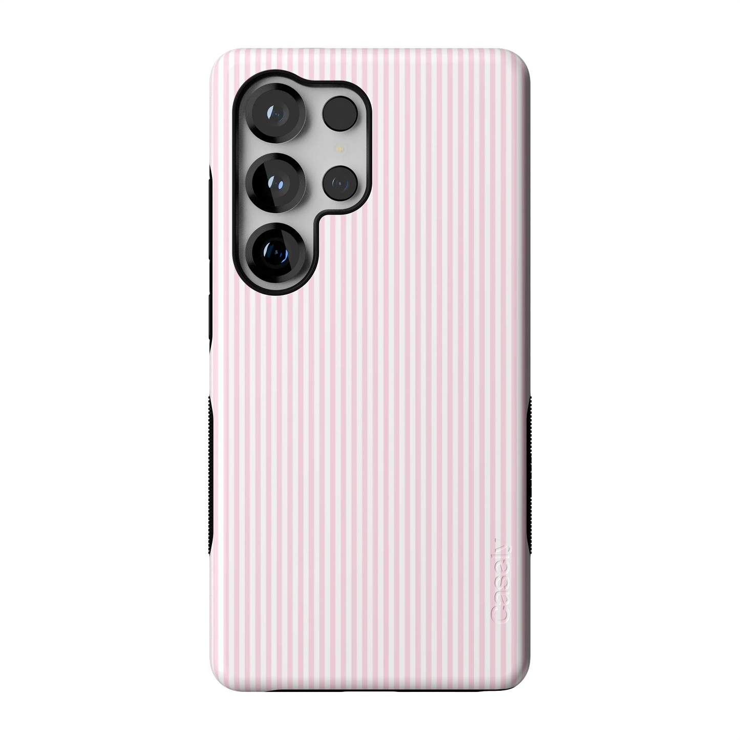 Stripes and the City | Light Pink Pinstripe Case - Galaxy S25 Ultra