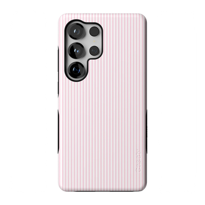 Stripes and the City | Light Pink Pinstripe Case - Galaxy S25 Ultra