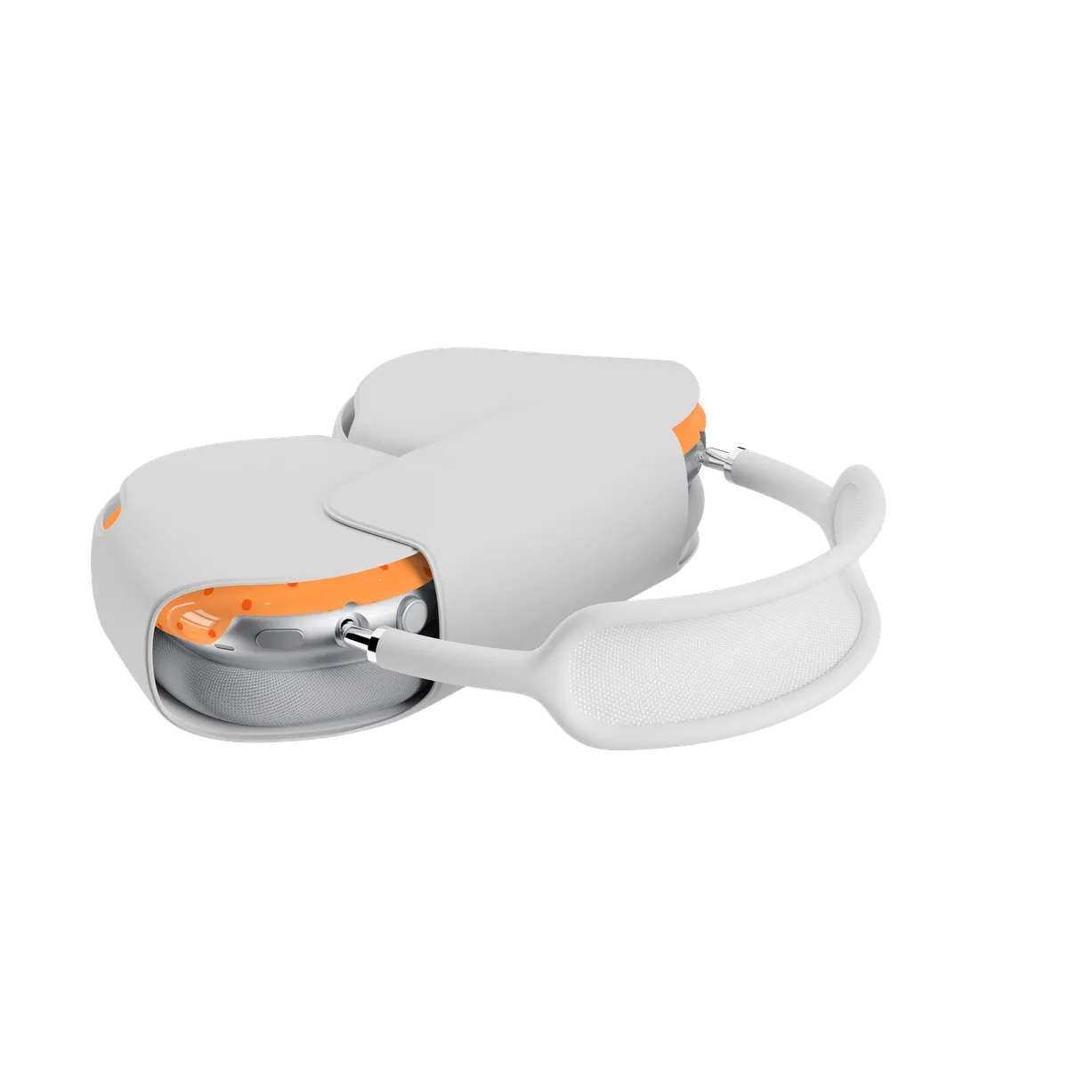 On the Dot | Orange Polka Dot AirPods Max Case