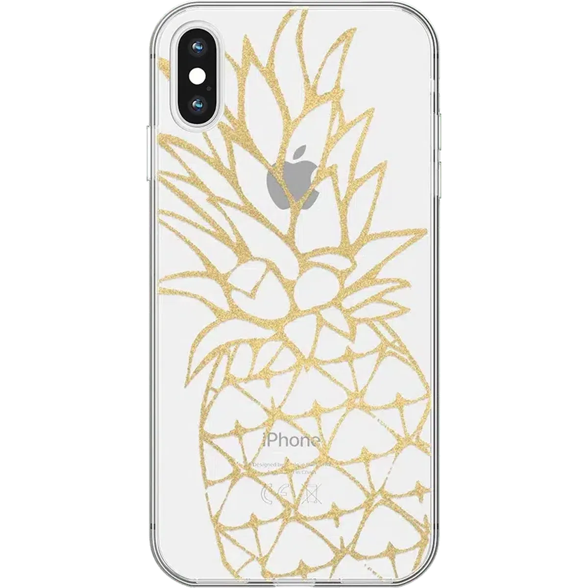 You're a Fine-Apple | Gold Pineapple Clear Case iPhone Case get.casely Classic iPhone X / XS